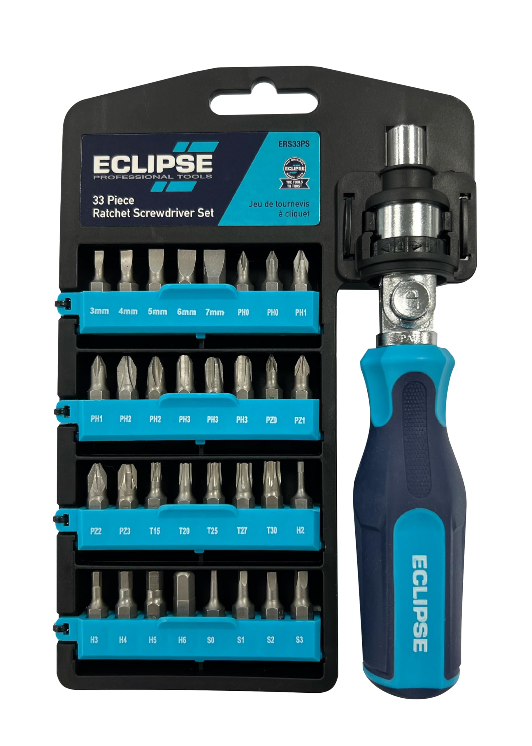 Eclipse Professional Tools ERS33PS 33 Piece Ratchet Screwdriver Set