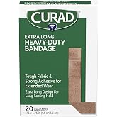 CURAD Heavy Duty Bandage Extra Long 20 Count .75 x 4.75 in ( Pack of 1)