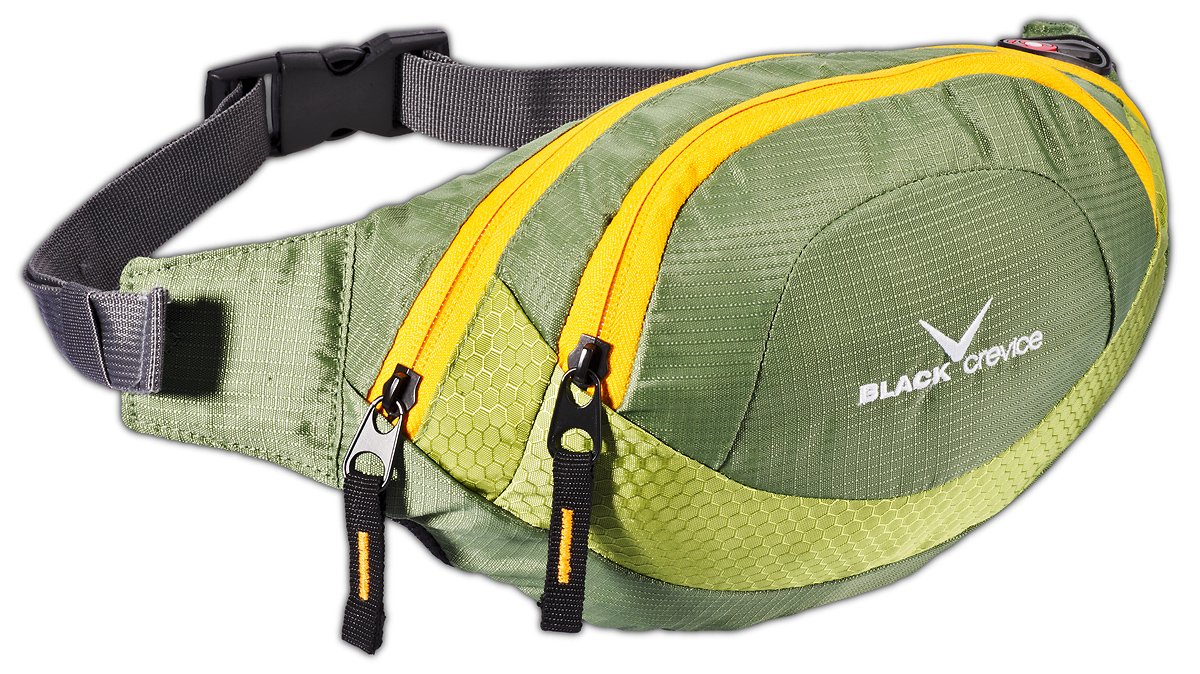 Black Crevice adults’ bum bag, Unisex, Bauchtasche, Green, 2