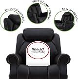 Elite Care Hainworth Leather Dual Motor Recliner Chair with Heat & Massage view 7