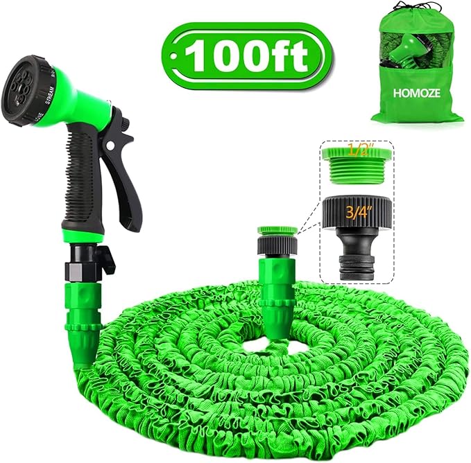 HOMOZE Garden Hose Pipe 100FT Garden Hose Expanding Flexible Magic