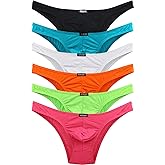 iKingsky Men's Soft Low Rise Bikini Underwear Sexy Mid Coverage Back Briefs