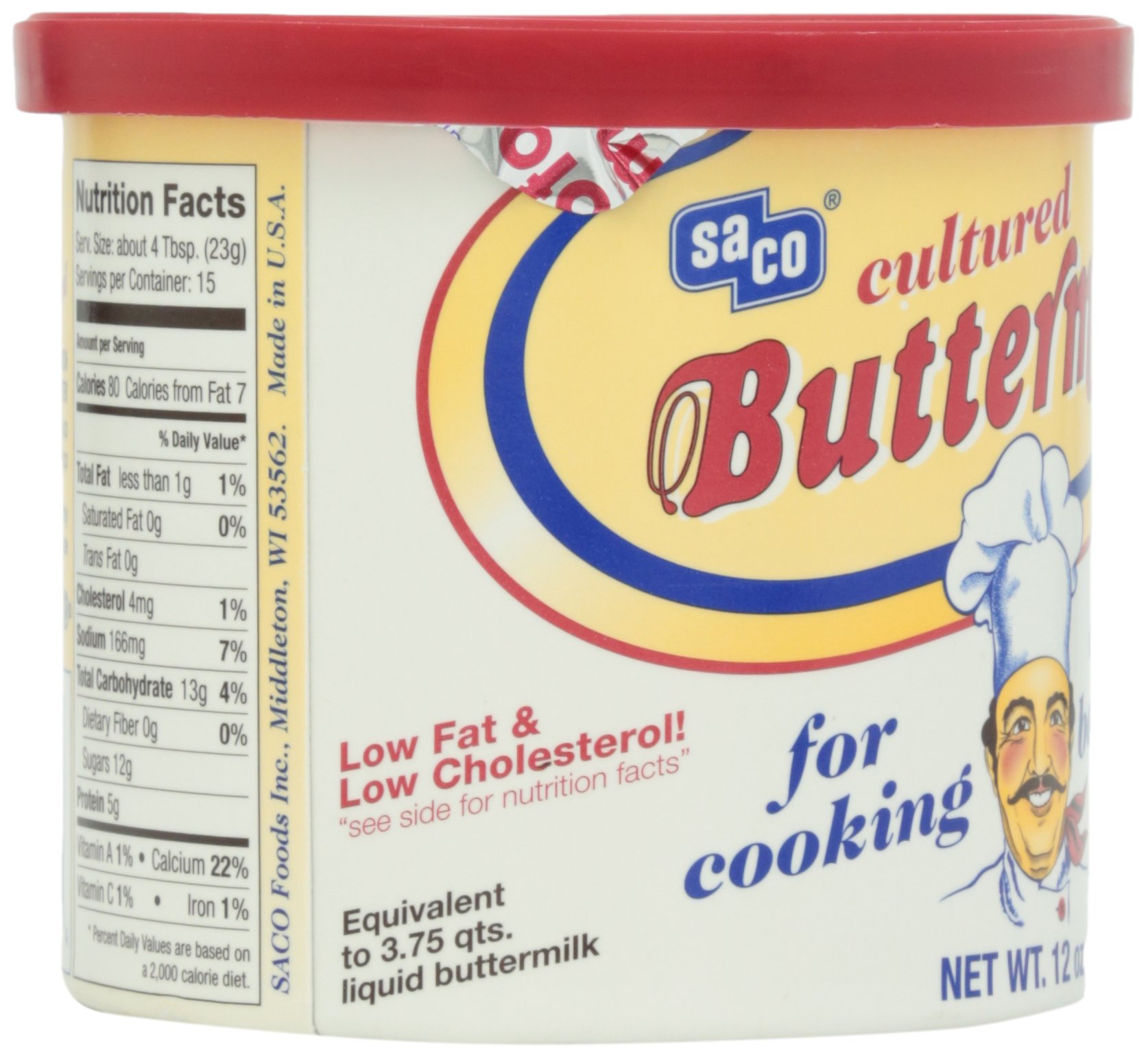 Saco Cultured Buttermilk for Cooking and Baking, Powdered, 12 oz Buy