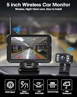 Jansite AHD 1080P Wireless Reverse Camera 5 Inch Monitor 6 LED 170 Wide Angle view 4