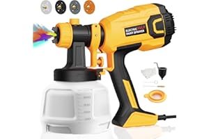 LIFOVE Paint Sprayer 700W HVLP High Power Electric Spray Paint Gun with Adjustable Spray Width Knob, 40 Fl Oz Container, 4 Nozzles & 3 Patterns, Easy to Clean, for Furniture, House, Fence, Walls, Etc.