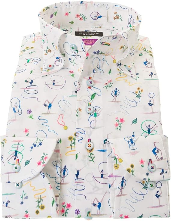 Amazon ワイシャツ カジュアルシャツ ドレスシャツ 柄シャツ 派手シャツ リバティプリント タナローン 国産 メンズ 長袖 綿100 ボタンダウン Rld404 402 シャツ 通販