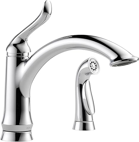 Delta Faucet Linden Single Handle Kitchen Sink Faucet With Side