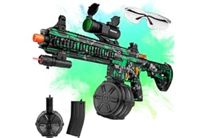 CORIARDO Large Gel Cool Ball Blaster M4A1 for Orbeez with Goggles Suitable for Backyard Fun and Outdoor Team Shooting Games, Over 18+, Green