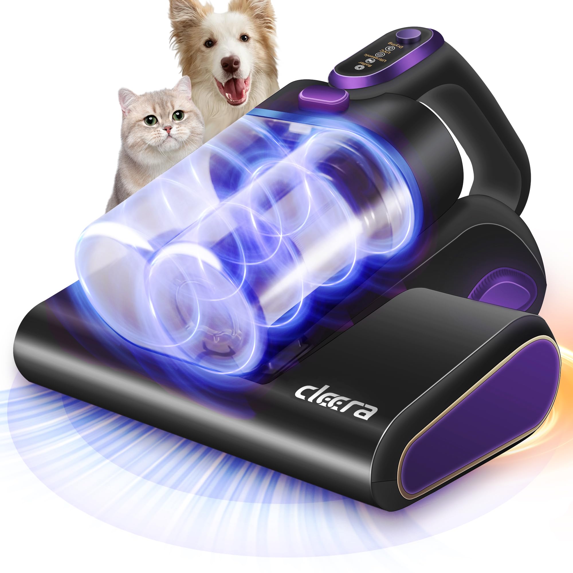 Photo 1 of Cleera Mattress Vacuum Cleaner, 16KPa Suction Bed/Couch Vacuum, 253.7nm UV-C+140°F Heating+HEPA Filter, 600W Pet Hair Remover for Mattress/Sofa/Crib, Lightweight Corded Deep Cleaner