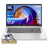 HP 17.3" Touchscreen Business Copilot AI Laptop PC, Intel Ultra 5 225U, 16GB DDR5 RAM, 1TB SSD, Wi-Fi 6, Win11 Home, Backlit Keyboard, Webcam Shutter, Fingerprint Reader, Bundle with PCO Laptop Cooler