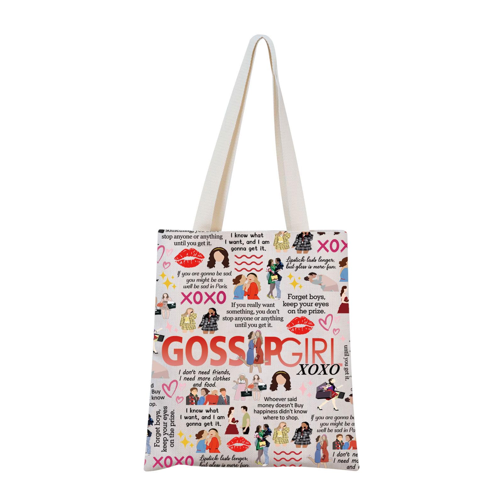 Gossip TV Show Inspired Gift Gossip XOXO Tote Bag Gossip Fans Gift Gossip TV Show Lover Gift (XO Tote)