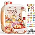 Vanvimen 64 PCS Large Claw Machine for Kids Bunny, Vending Machine Toys with Sound Lights, Candy and Prize Electronic Dispenser Game Ages 3-4 4-8, Birthday Party Gift for 3 4 5 6 Year Old Girls