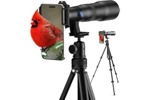 APEXEL 50x Telephoto Lens for iPhone & Android Phones | Wildlife Moon Photography Monocular Telescope | with Universal Clip & Tripod | High-Definition Optical Zoom Lens for Landscapes Target Viewing