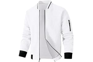 SAVKOOV Mens Lightweight Jacket Casual Bomber Jacket Varsity Coat