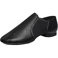 Linodes Unisex Jazz Shoes - PU Leather Slip-on Dance Shoes For Women & Men