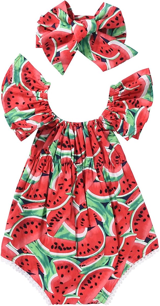 watermelon onesie baby