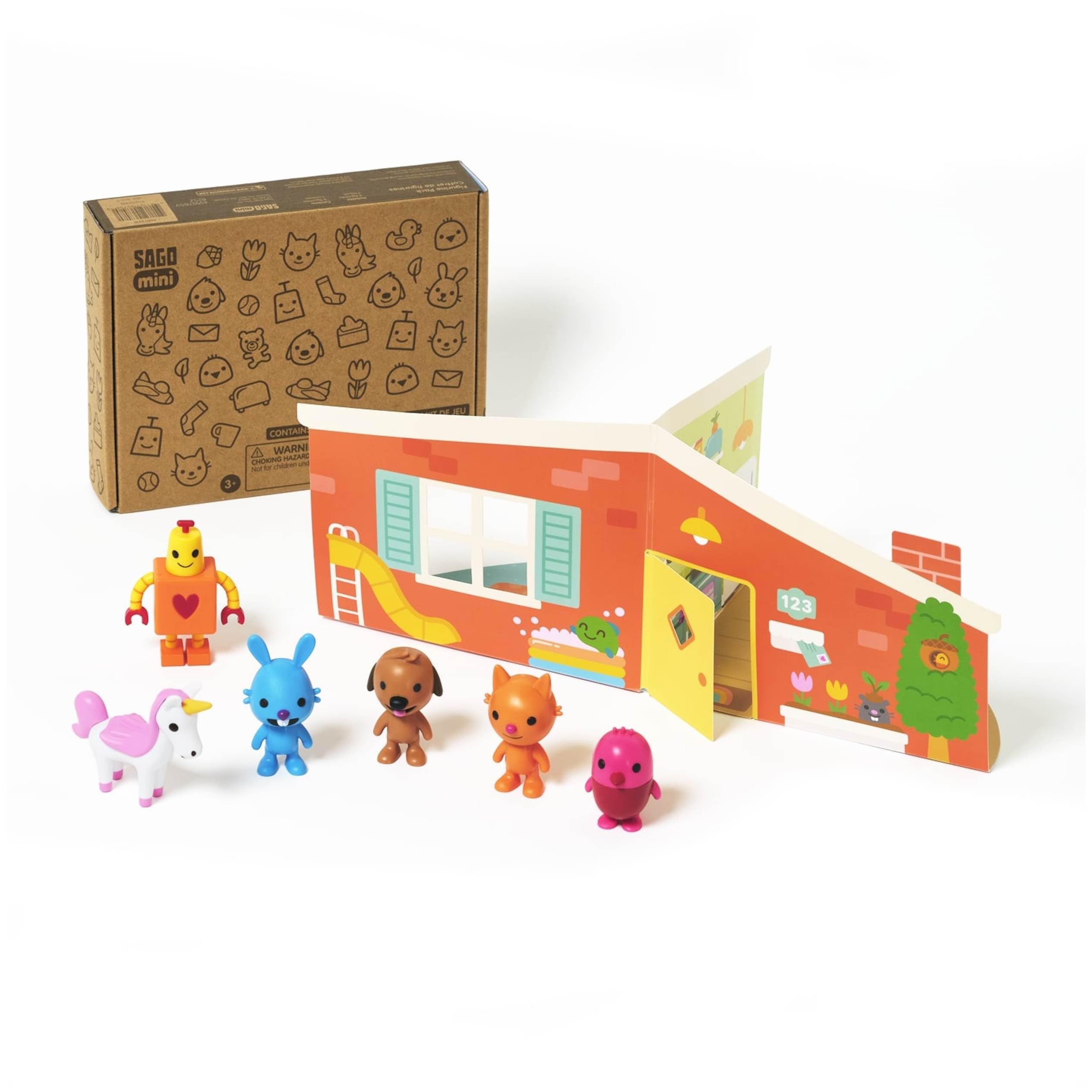 Sago Mini, Figurine Pack with 6 Toy Figures and