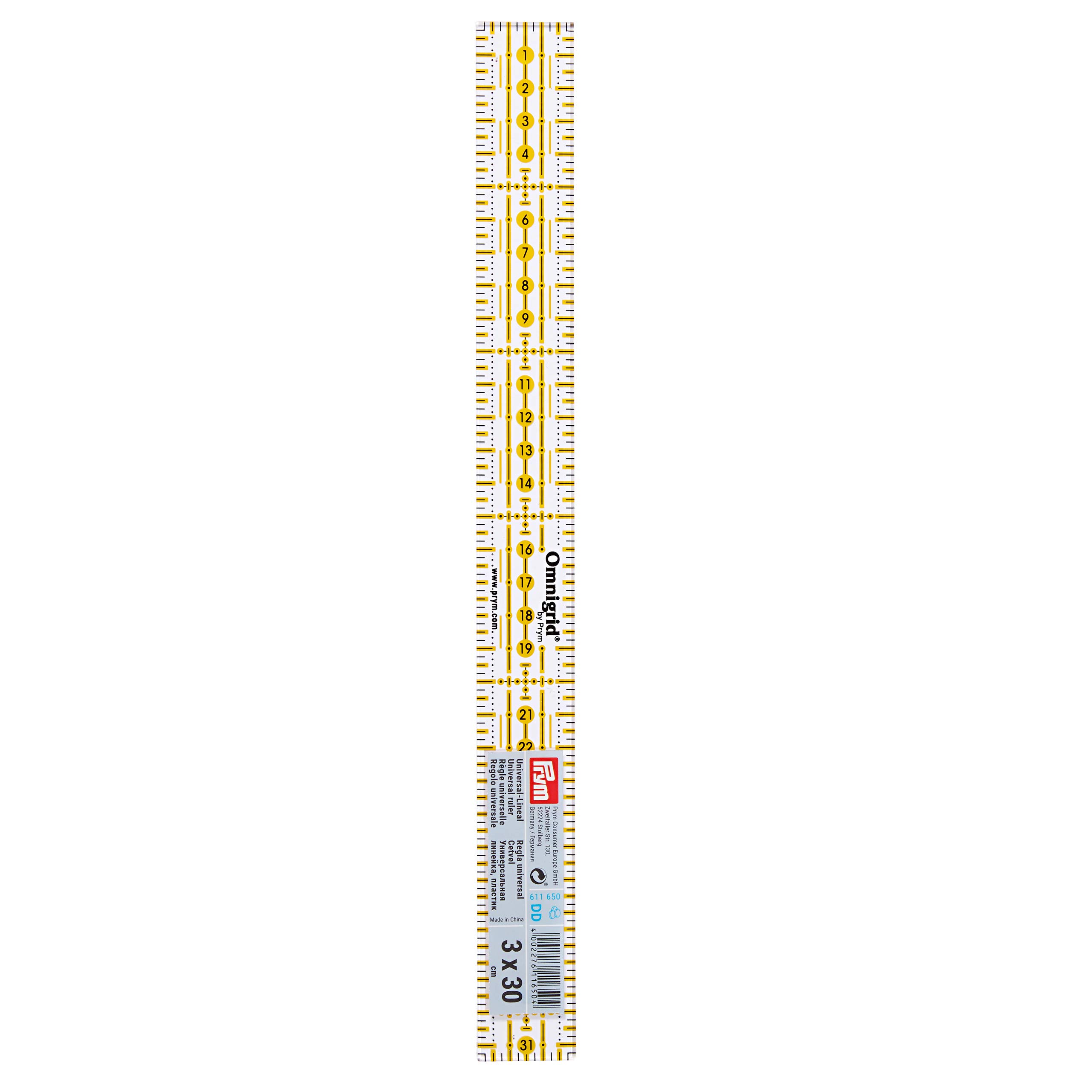 Prym - Omnigrid Universal (3 x 30cm) Ruler - 1 Unit