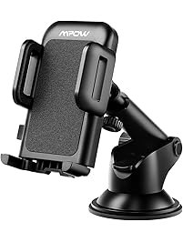Mpow Car Phone Mount,Washable Strong Sticky Gel Pad with One-Touch Design Dashboard Car Phone Holder for iPhone X/8/8Plus/7/7Plus/6s/6Plus/5S, Galaxy S5/S6/S7/S8, Google Nexus, LG, Huawei and More
