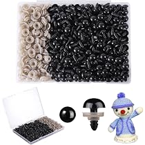 Yeux 3D Pailletés Pour Amigurumi - Lot De 120 Pièces 12 Mm - Avec Rondelles - Pour Peluches Et Créations Crochet