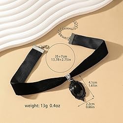 PINCHUAN 1PCS Black Choker Necklace for Women