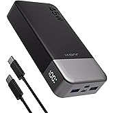 JUOVI J2621 Power Bank Portable Charger 20000mAh 45W, PD3.0 QC 4.0 Fast Charging Battery Pack with LED Display,2 USB-C,2 USB-A for iPhone 15 16, MacBook