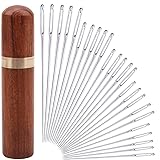 25Pieces Hand Sewing Big Eye Needles Sharp