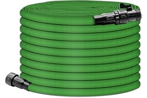 FILDANCO 50ft Garden Hose,Water Hose Outside Irrigation Tubing for Backyard Car Wash & Farm Features Latex Core, 3/4" Connectors, Polyester Woven Fiber Yarn Essential Lawn & Garden Plants Watering Equipment