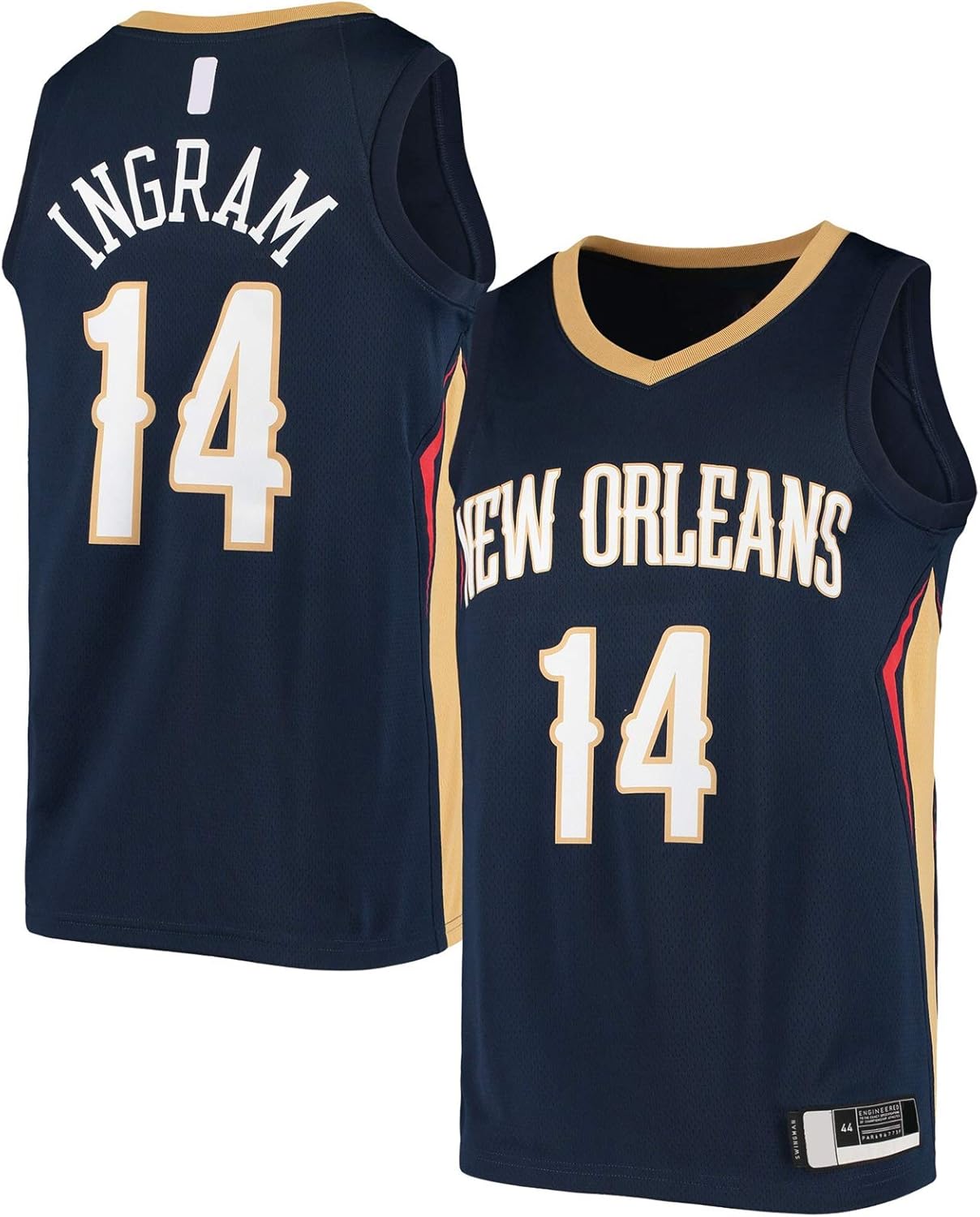 Kurzarm Bekleidung Basketball Jersey Mesh 14 Swingman Jersey Navy