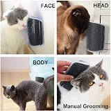 WWVVPET 3.0 Softer Cat Self Groomer Wall Corner Scratcher Catnip view 3