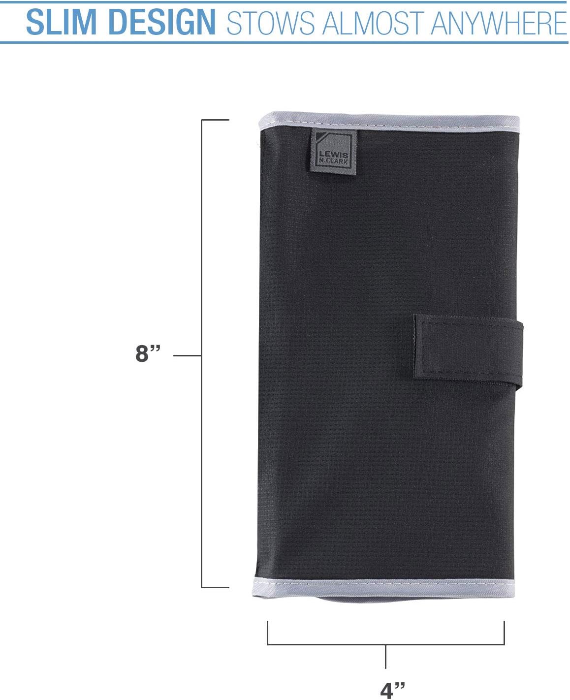 Lewis N. Clark AM/PM Folding Pill Organizer + Supplement Case for OTC Medicine: Lewis N. Clark