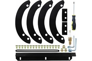 GELASKA 06720-V10-030 Paddles with 76322-V10-020 Scraper and 22431-V10-013 Belt Replaces Honda HS520 Paddles, HS520A, HS520AA, HS520AS, HS520ASA, HS520K1, HS720, HS720AA, HS720AMA, HS720ASA Snowblower