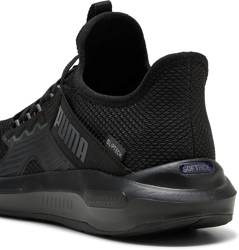 Softride Enzo 5 Slip Tech Chaussures de Course sur Route Unisexes, Noires, Gris foncé, 37 EU, Puma Noir, Gris foncé Froid, 37 EU