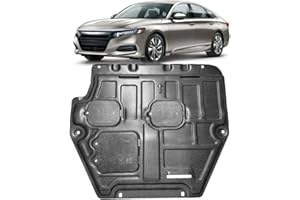 V CISXVILC Mud Flaps Engine Guards for Honda Accord 2018 2019 2020 2021 2022 1.5T Front Engine Splash Shield Guards Suitable for Generation 10th Accord Under Engine Cover Directly Replace Original One Black