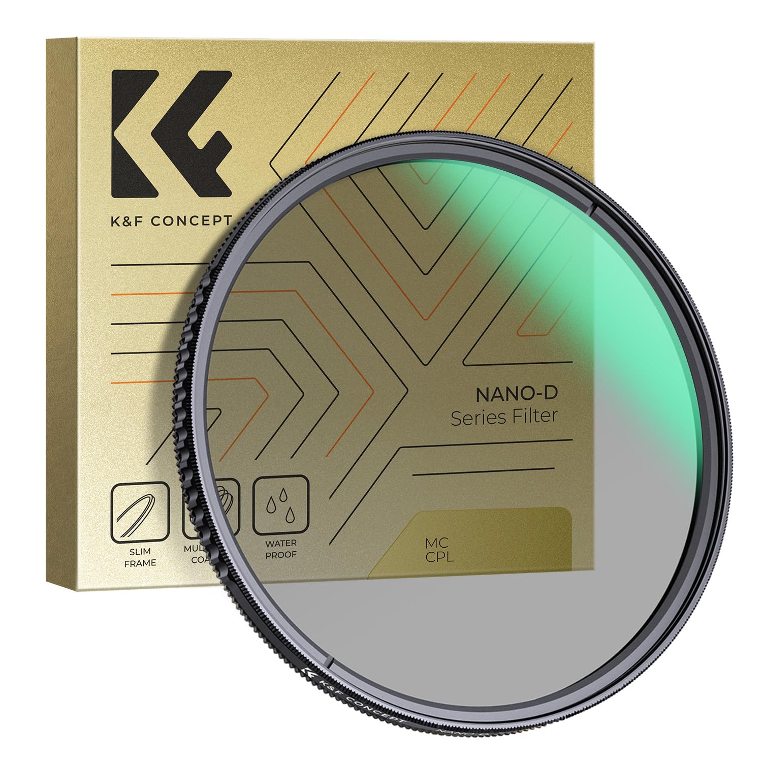 K&F CONCEPT 77mm CPL Filter Circular Polarizing Lens Filters (Nano-D Series)