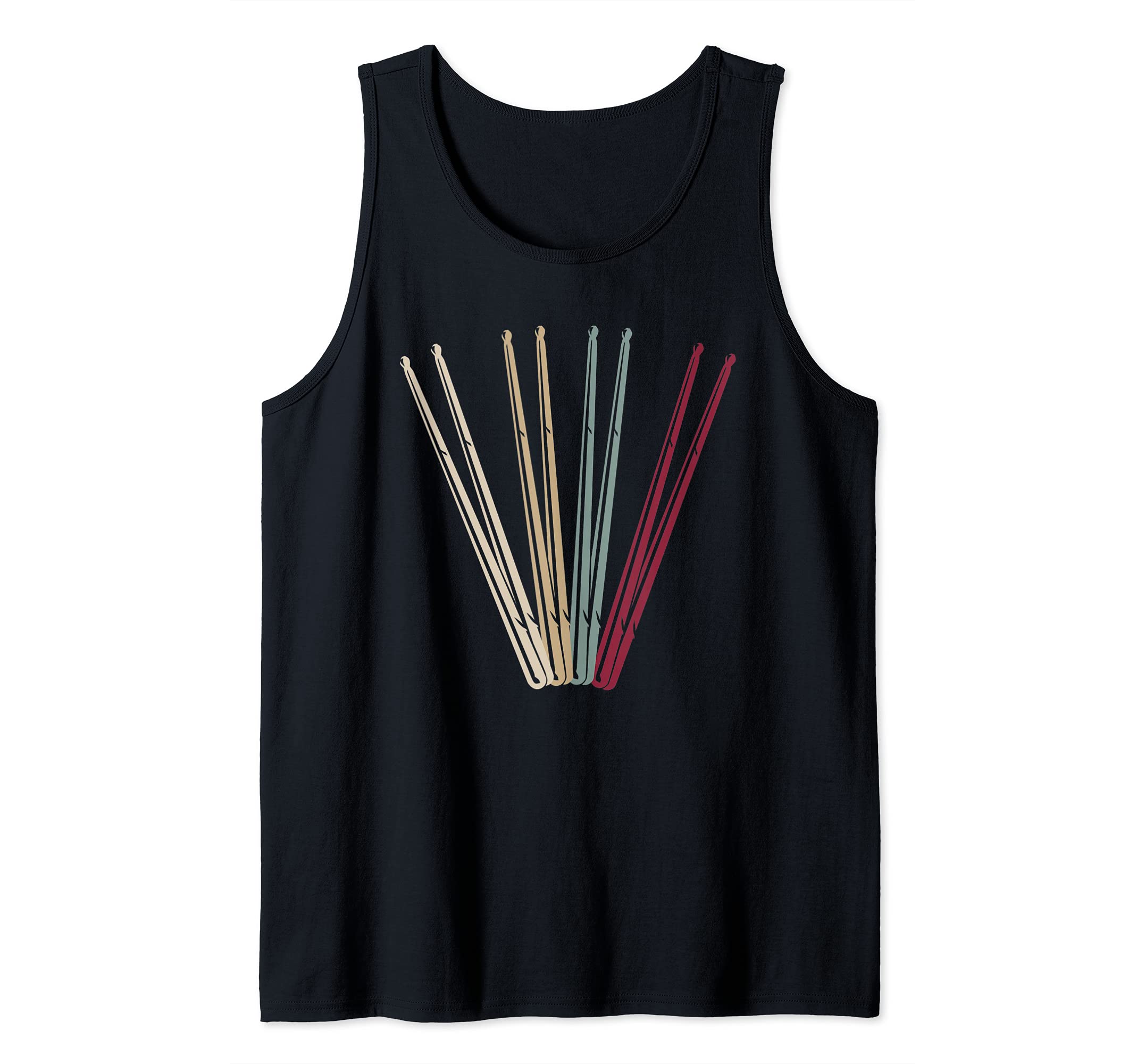 Percussion Music Drums Player Drumsticks Drummer Retro Drums Tank Top
