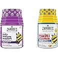 Zarbee's Kids Daily Immune Support & Kids Multivitamin + Probiotic Multipack, Immune Support Gummies with Elderberry, Vitamin C & Zinc, 42 ct, & Children's Vitamins + Probiotic Gummies, 70 ct, 2 Items