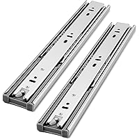 Gobrico Drawer Hardware 16-inch Hydraulic Soft Self Close Drawer Slides Full Extension Ball Bearing Drawer Runners 3Folds 100