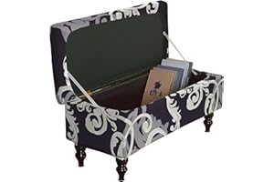 Eco-Ancheng Storage Ottoman Cover Rectangle Ottoman Slipcover Folding Storage Bench Cover Footrest Stool Slipcover Footstool Furniture Protector with Nonslip Elastic Bottom for Living Room (Small 11)