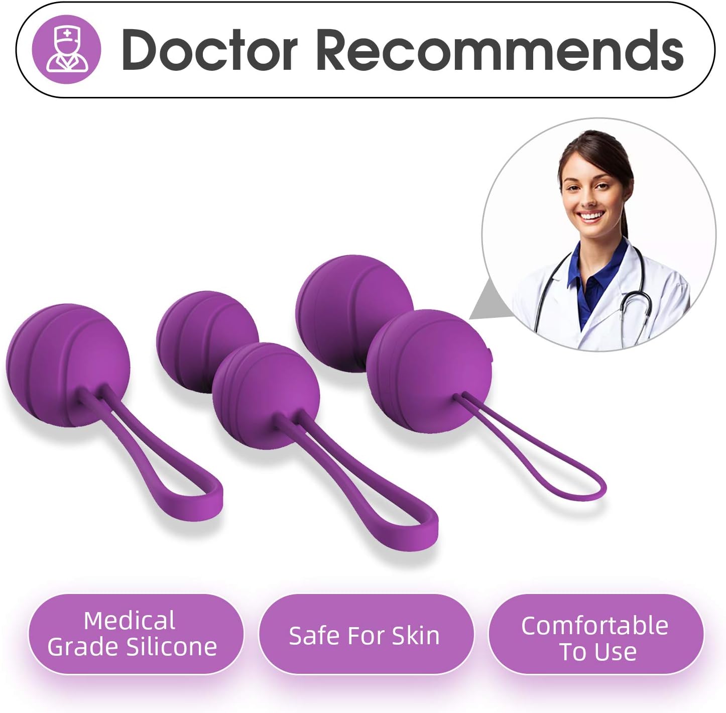 Ben Wa Balls for Bladder Control & Pelvic Floor Exercises for Beginners & Advanced by Razemate: Health & Personal Care