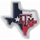 Texas A&M Metal Auto Emblem (Texas Flag Logo)
