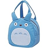 Skater Totoro Die Cut Lunch Bag with Zip Closure - Chu Totoro Blue