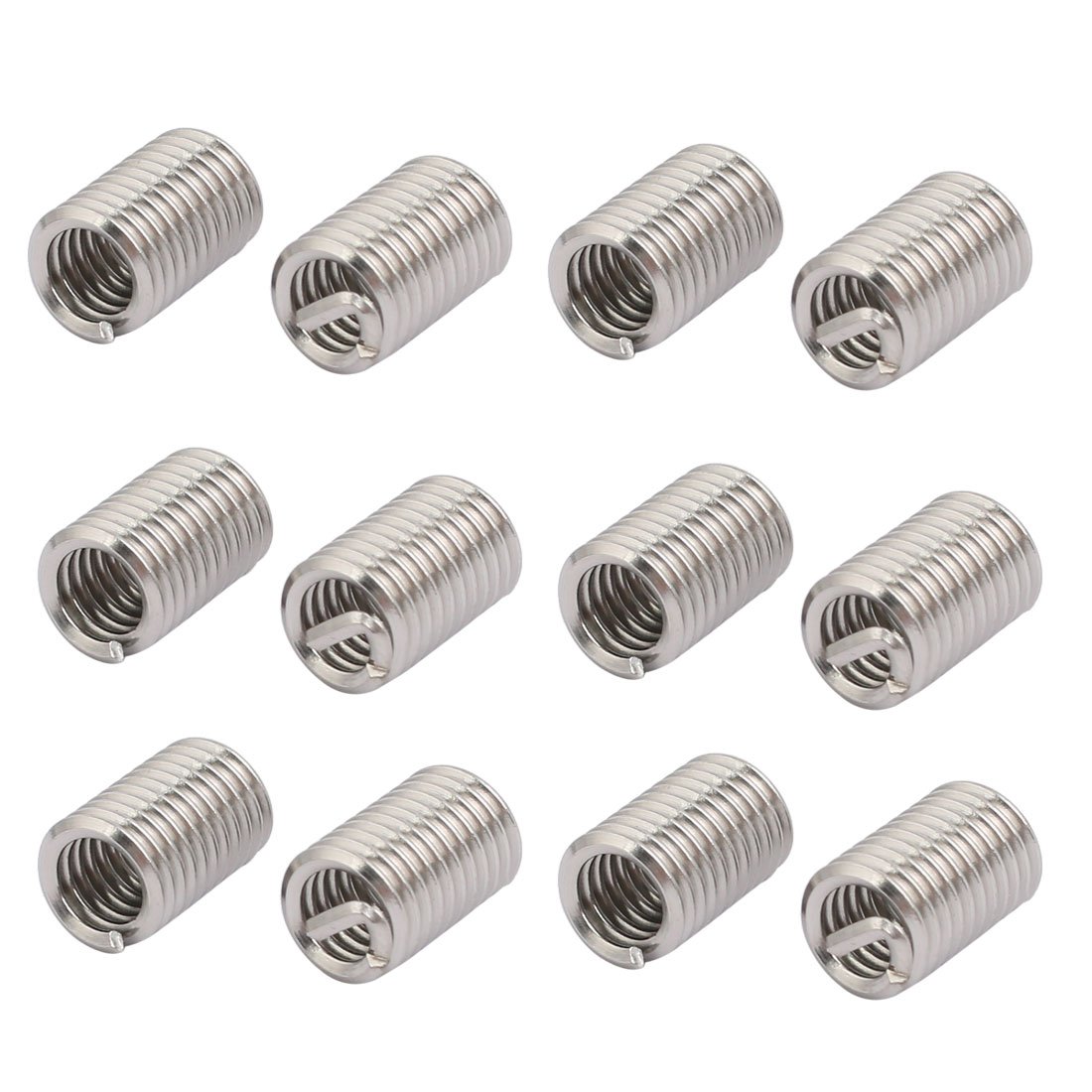 sourcingmap 1/4-20x0.625 304 Stainless Steel Helical Coil Wire Thread Insert 12pcs