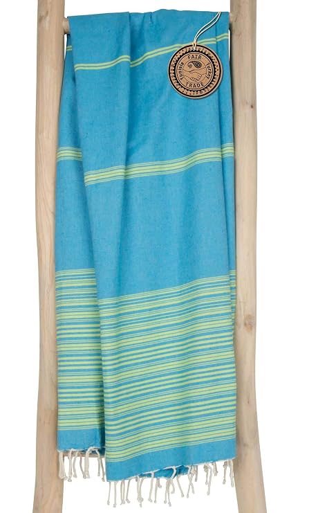 Zusenzomer Fouta De Plage Xxl Biarritz 100x190 Turquoise