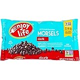 Enjoy Life Dark Chocolate Regular Size Morsels, Net Wt 9 OZ Per Package, Multi-Pack of 4 Packages. Dairy-Free, Nut-Free, and 
