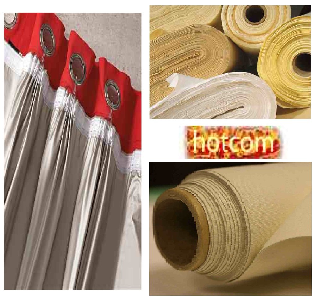 10 Metre Blackout Thermal Lining Fabric Material Roll 3 Pass in Ivory