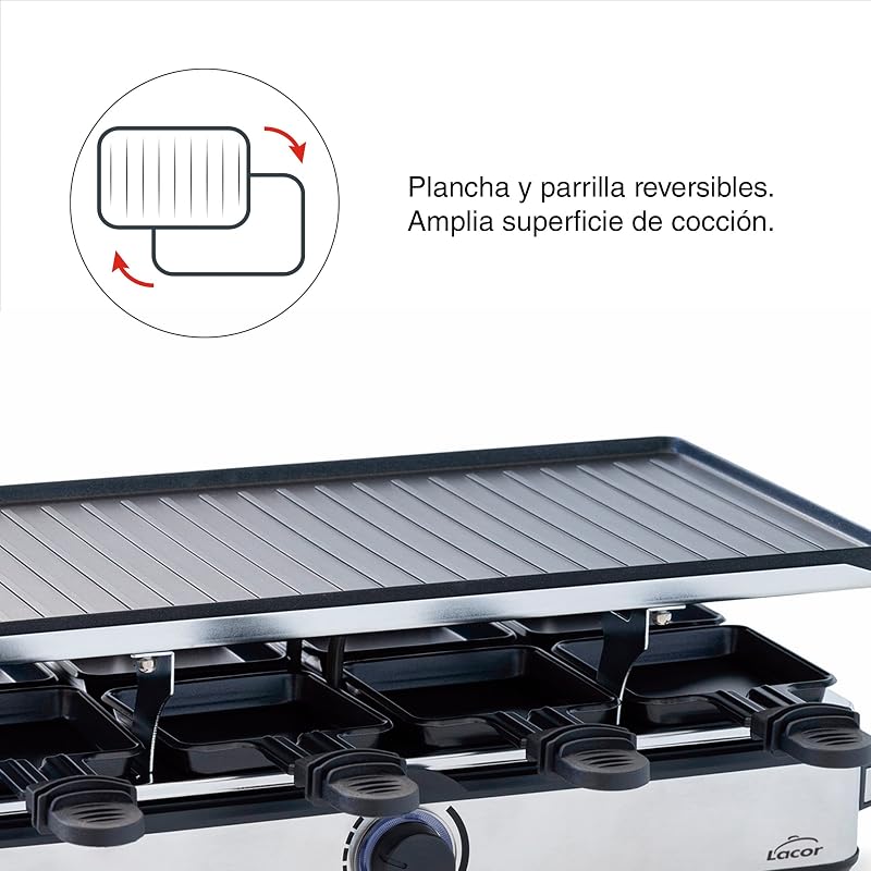 69348 - Plancha Grill Cocina, Raclette Grill, Antiadherente