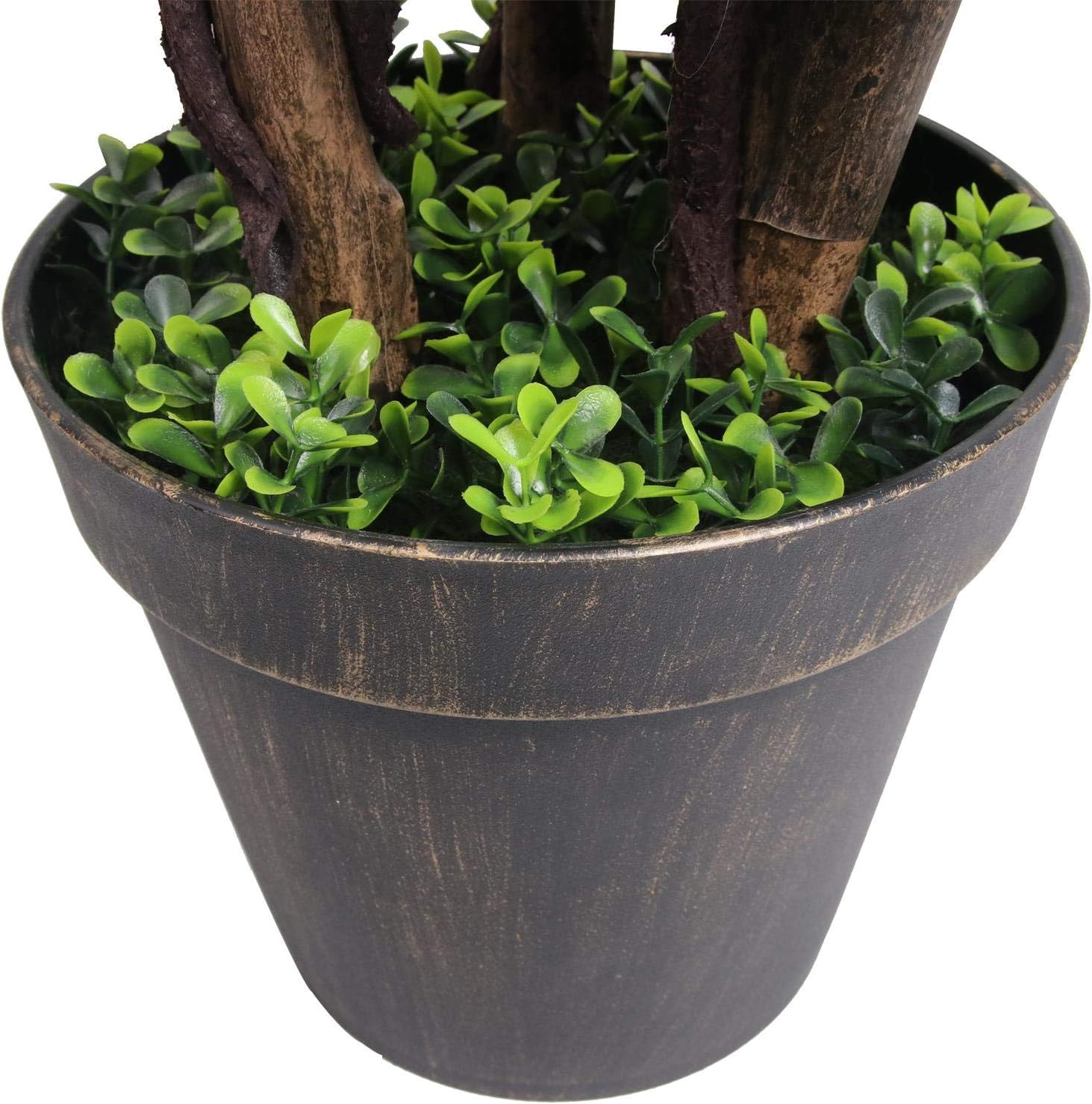 Artificial Square Shape Boxwood Topiary Tree Fake Plant for Home Indoor and Outdoor Decoration (Type 1) (Shape 1) -