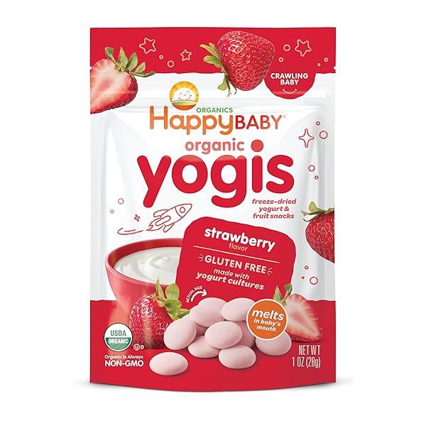HAPPY BABY ORGANICS YOGIS FREEZE-DRIED YOGURT & FRUIT...