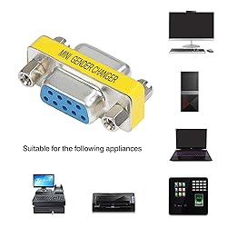 abcGoodefg 9 Pin RS-232 DB9 Female to Female Serial